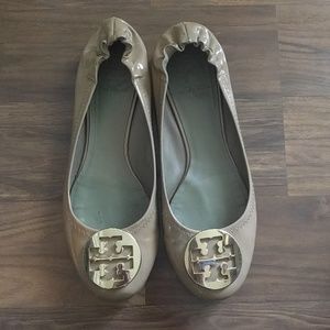 Authentic Tory Burch Nude Flats